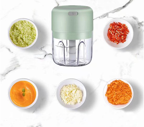 Hakmolen elektrische - USB oplaadbal - Mini Portable Chopper - 250ml