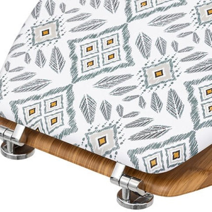 Badkamerset - Hapache Badkamerset - Toiletaccessoires - Soft-Close 3L Prullenbak van Metaal & Bamboe - Toiletbril - Multicolor