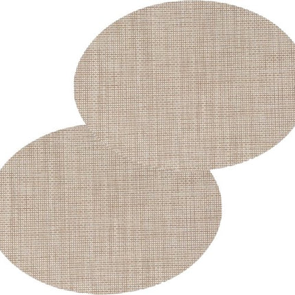 Secret De Gourmet Placemat Maoli - Set van 8x stuks - ovaal - naturel - 48 x 35 cm - kunststof - onderlegger - Tafel onderleggers