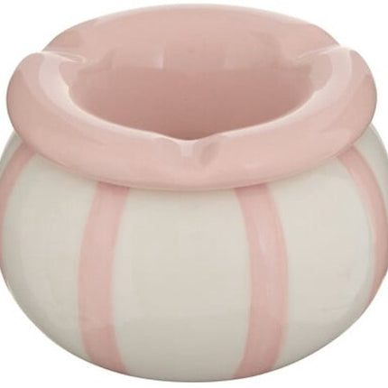 Dela Asbak - Design Asbak Keramiek - Compacte Sigaretten Asbak - Moderne Tafelasbak - Decoratieve Asbak voor Binnen - ca. Ø9 x 6 cm - Roze