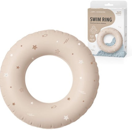 Opblaasbare zwemband voor kinderen 3-6 jaar, 50 cm, beige