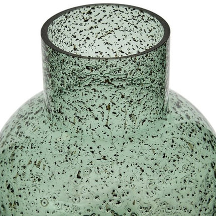 Bubble Vaas - Decoratieve Glazen Vaas met Bolvormig Design - Moderne Bloemenvaas - Design Vaas voor Droogbloemen en Verse Bloemen - Ø 18 x 23 cm - Groen