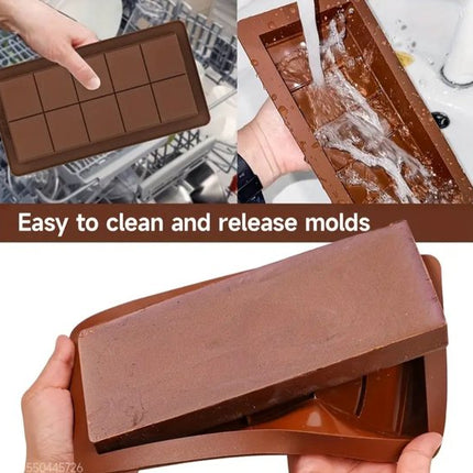 2 stuks extra grote siliconen chocolade mal voor het maken van dubai chocolade