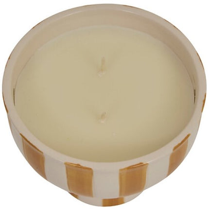 Chéri Geurkaars Pot - Scented Candle 1 Lont Luxe Decoratie Kaars 25u Brandtijd - Bloemige & Kruidige Geurkaars Woonkamer Sfeerkaars - Decoratieve Kaars in Pot Gift Idea - Keramische - 310g - Geel