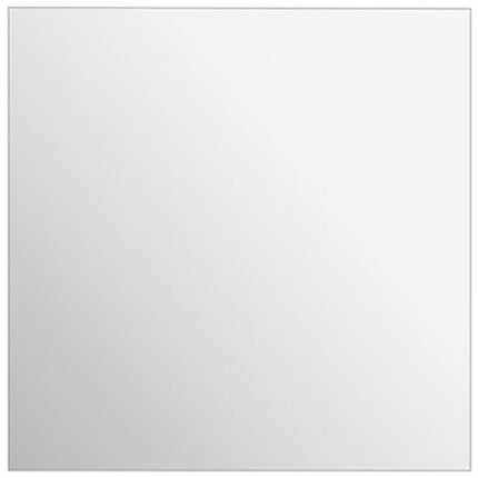 5Five Plak spiegel tegels - 2x stuks - glas - zelfklevend - 40 x 40 cm - vierkant - muur/deur/wand