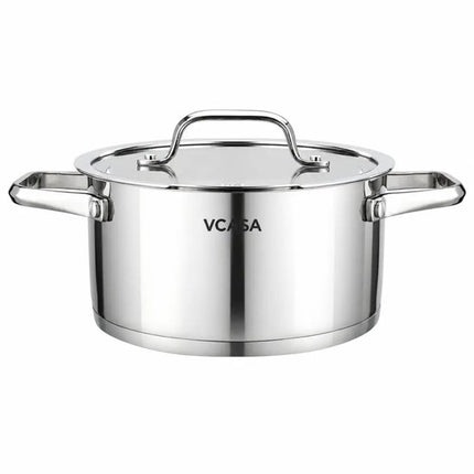 Roestvrijstalen kookpan 18 cm, 2,6 liter, met glazen afgietdeksel
