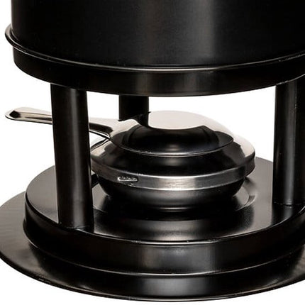 Five Fondueset - 6 personen - zwart - chocoladefondue - kaasfondue - D19 cm