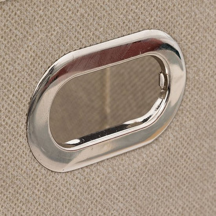 5Five Opbergmand linnen beige - 31 x 31 x 15 cm (M) - Opvouwbaar