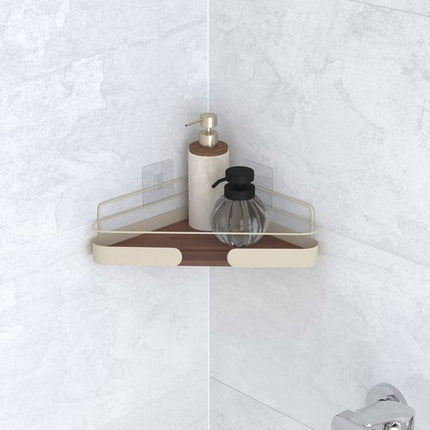 Étagère de douche Argileo angle 1 niveau beige
