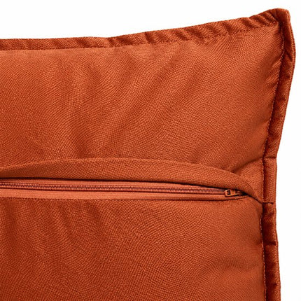 Bedkussen - Decoratief Kussen - Sierkussen Set van 2 - Fluweelzachte Polyester - Afneembare Hoes - Rits - Wasbaar - Binnengebruik - Voor Bed, Bank en Fauteuil - Woonkamerdecoratie - 45 x 45 cm - Terracotta