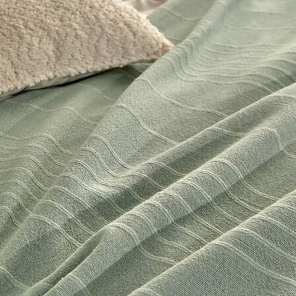 Atmosphera - Plaid Anjali Terracotta - 160 x 220 cm Met Franjes - Rayon