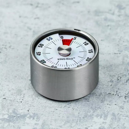 Kinghoff - Magnetische Keuken Timer - Mechanisch - RVS