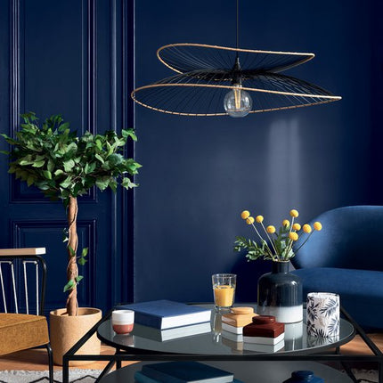 Hanglamp Alara zwart van metaal, Ø 69,5 cm, E27-fitting