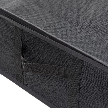 5Five Dekbed/kussens opberghoes - antraciet grijs - met vacuumzak - 100 x 45 x 15 cm