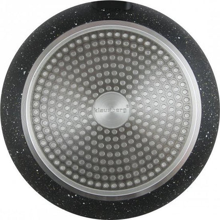 Klausberg 7296 -  hapjespan met deksel - Ø28 cm - Marmer coating - Alle warmtebronnen