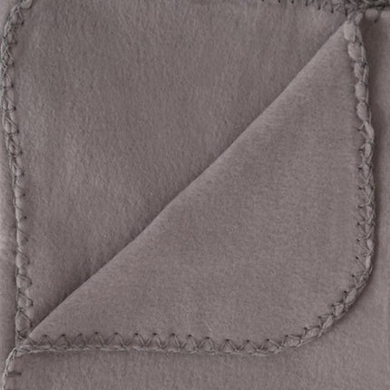 Plaid - Microvezel Plaid - Set van 2 - Zachte Fleece Deken - 125 x 150 cm - Lichtgrijs