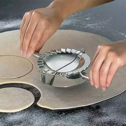 Kinghoff - Pierogi Vorm - 10 cm - Roestvrijstaal - 2-in-1 Functie