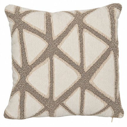 Decoratieve Kussens - Bankkussens - Sierkussens Set van 2 - Bedkussens - Dune Design - Rits - Wasbaar - Binnengebruik - Voor Bank, Bed en Fauteuil - Woonkamerdecoratie - Vierkant - Katoen - 40 x 40 cm - Beige