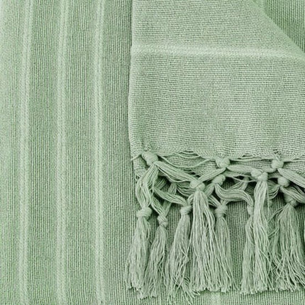 Atmosphera - Plaid Anjali Terracotta - 160 x 220 cm Met Franjes - Rayon
