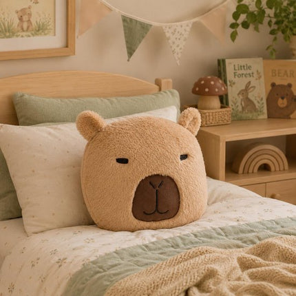 Atmosphera Kids Sierkussen Capybara - Ø30xH11cm - Bruin