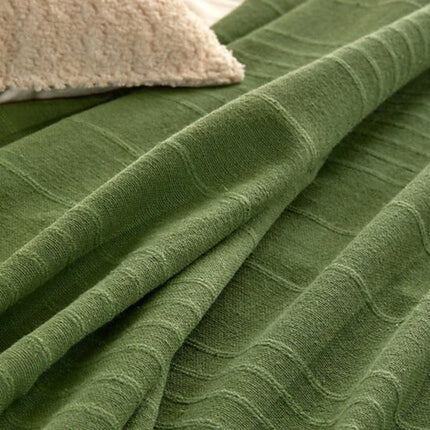 Atmosphera Plaid katoen - Blanket - 160 x 220 cm - Khaki