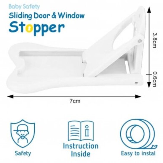 Sipo – Baby Veiligheidsstopper Voor Ramen en Deuren – 2 Stuks