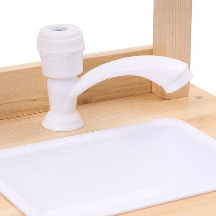 Atmosphera Kids Houten Keuken - Volledig uitgerust houten keukenimitatiespel - Met accessoires