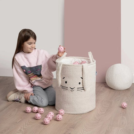 Sipo Opbergmand XL met trekkoord 43 liter 35 x 35 x 45 cm crème