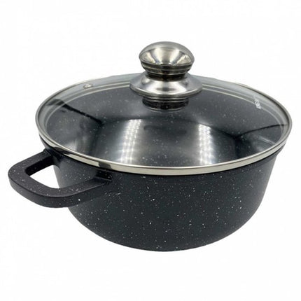 Kinghoff kleine braadpan met aromaknop, 16 cm, 1,3 liter, marmerlaag