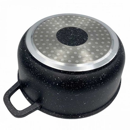 Kinghoff kleine braadpan met aromaknop, 16 cm, 1,3 liter, marmerlaag
