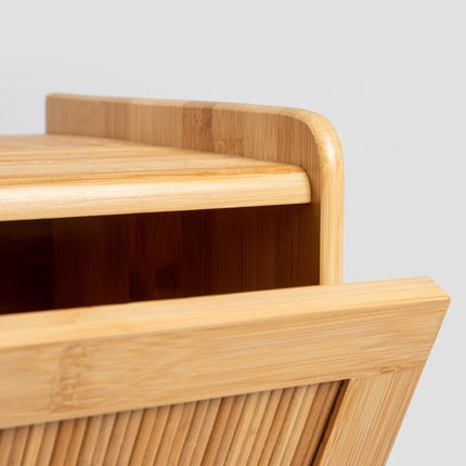 Homla - Tenaro Broodtrommel - Brooddoos met Klep - Brood Bewaarbox Groot - Vershoud Broodtrommel Keuken - Duurzame Bamboo Bread Box - Bamboe - 38 x 25 x 24 cm - Natuurlijk