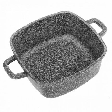 Klausberg braadpan 26 cm met marmerlook coating en glazen deksel, 5,5 liter