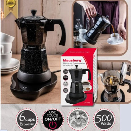 Klausberg Elektrische Espresso Koffiemaker - 300 ml - 500 W - KB-7998