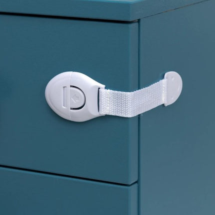 SIPO kast- en ladebeveiliging met kliksluiting en 3M tape, wit