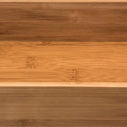 5Five Bestekbak/keuken organizer - Set van 3x stuks - 1-vaks - Tidy Smart - bamboe hout - 38 x 15 x 7 cm