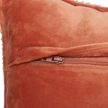 Bankkussen - Sierkussen - Decoratief Kussen - Lendekussen Woonkamer - Rechthoekig - Polyester - 30x50 cm - Terracotta