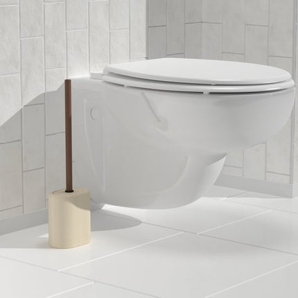 5Five Argiléo Toiletborstel in houder - 12x8x39cm - Beige