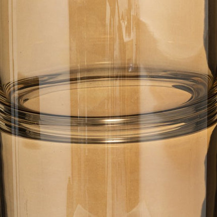 Glazen vaas Bottle, 30 cm, amberkleurig