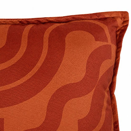 Bedkussen - Decoratief Kussen - Sierkussen Set van 2 - Fluweelzachte Polyester - Afneembare Hoes - Rits - Wasbaar - Binnengebruik - Voor Bed, Bank en Fauteuil - Woonkamerdecoratie - 45 x 45 cm - Terracotta