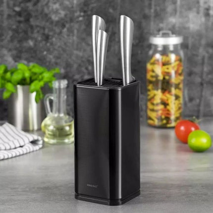 Kinghoff KH-1656 - Mesblok - Staal - Zwarte Kleur - Modern Ontwerp