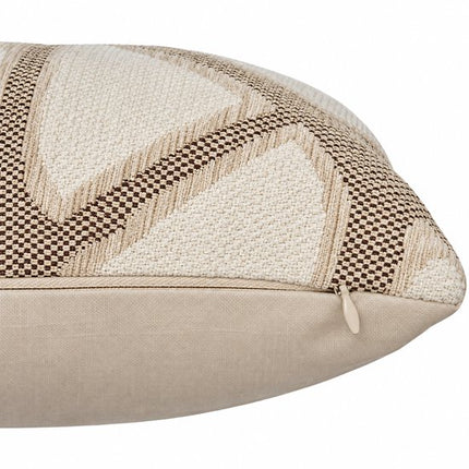 Decoratieve Kussens - Bankkussens - Sierkussens Set van 2 - Bedkussens - Dune Design - Rits - Wasbaar - Binnengebruik - Voor Bank, Bed en Fauteuil - Woonkamerdecoratie - Vierkant - Katoen - 40 x 40 cm - Beige