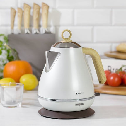 Kassel 93233 - Retro Waterkoker - 1,7L - RVS - Pearl