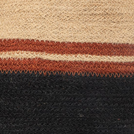 Atmosphera Kaia jute manden set van 2 stuks - Ø40x31cm - Multi