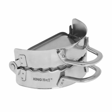 Kinghoff - Pierogi Vorm - 10 cm - Roestvrijstaal - 2-in-1 Functie