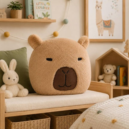 Atmosphera Kids Sierkussen Capybara - Ø30xH11cm - Bruin