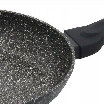 Klausberg 7296 -  hapjespan met deksel - Ø28 cm - Marmer coating - Alle warmtebronnen