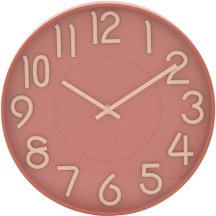 Horloge Homy D.30cm rose