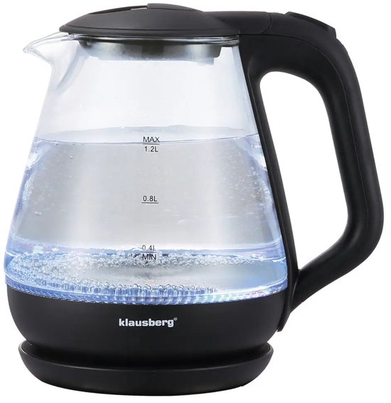Klausberg KB-9003 - Waterkoker - 1.2 liter - Zwart - 1630 watt