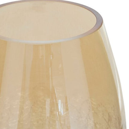 Vaas - Bloemenvaas - Glazen Vaas - Set van 2 - Crackle Glas - Luxe Interieur Decoratie - 25 cm & 39 cm in Hoogte - Transparant
