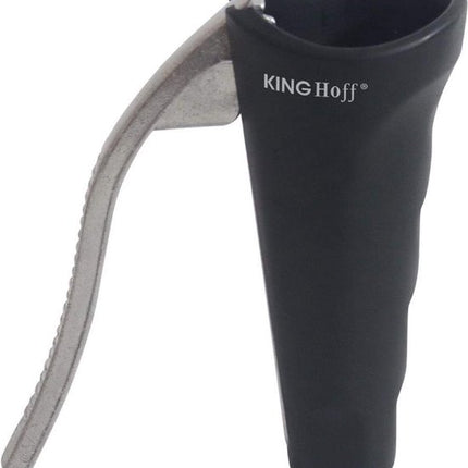 Kinghoff 1737 notenkraker van aluminium, zwart